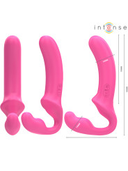 VIBRADOR DOBLE AMY 20 CM ROSA CONTROL REMOTO INTENSE DE LA MARCA INTENSE FUN