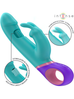VIBRADOR RABBIT ROTATORIO PUNTO G AZUL INTENSE MÓNICA DE LA MARCA INTENSE FUN
