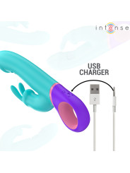 VIBRADOR RABBIT ROTATORIO PUNTO G AZUL INTENSE MÓNICA DE LA MARCA INTENSE FUN