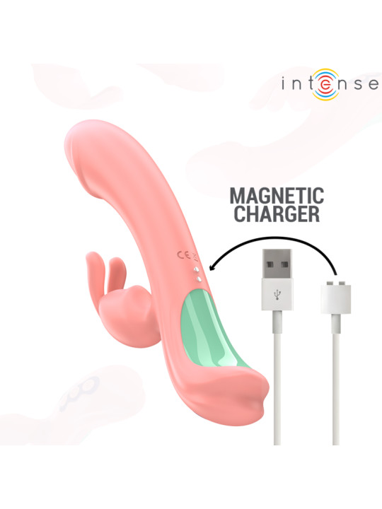 VIBRADOR RABBIT RACHEL 5 MODOS ROSA - ESTIMULACIÓN PUNTO G DE LA MARCA INTENSE FUN