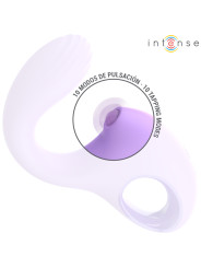 VIBRADOR BAXTER CON SUCCIÓN Y CONTROL REMOTO VIOLETA DE LA MARCA INTENSE FUN