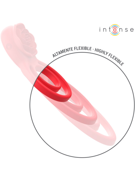 ESTIMULADOR GAIL ROSA 10 VIBRACIONES CONTROL REMOTO ROJO DE LA MARCA INTENSE FUN