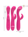 VIBRADOR AMARA CON LENGUA ESTIMULADORA Y 10 MODOS ROSA DE LA MARCA INTENSE FUN
