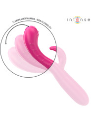 VIBRADOR AMARA CON LENGUA ESTIMULADORA Y 10 MODOS ROSA DE LA MARCA INTENSE FUN