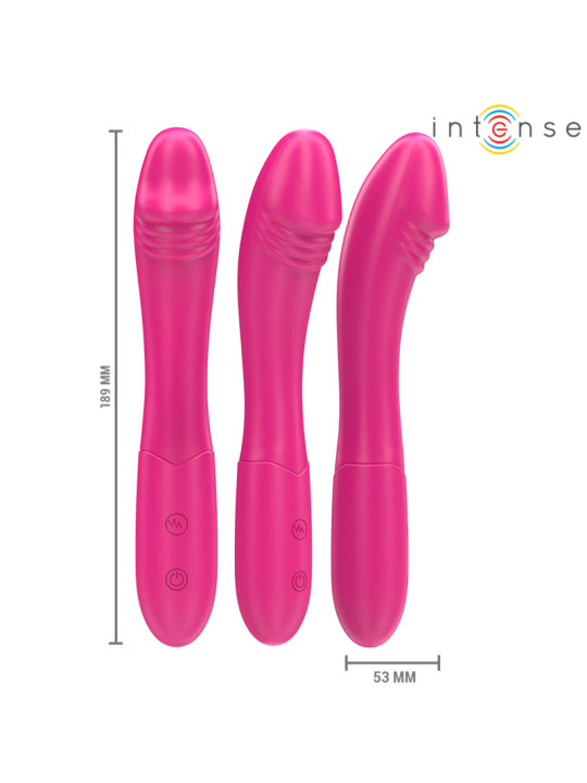 VIBRADOR BELINDA 19 CM FLEXIBLE 10 MODOS ROSA INTENSE DE LA MARCA INTENSE FUN