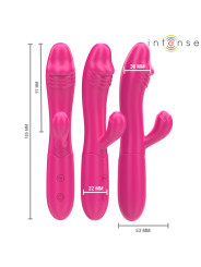 VIBRADOR FLEXIBLE IVY CON LENGUA ESTIMULADORA Y 10 MODOS DE LA MARCA INTENSE FUN