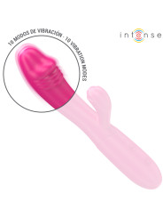 VIBRADOR FLEXIBLE IVY CON LENGUA ESTIMULADORA Y 10 MODOS DE LA MARCA INTENSE FUN