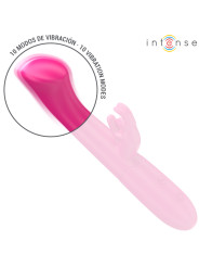VIBRADOR RABBIT JULIETA 10 MODOS ROSA ESTIMULACIÓN CLITORIS Y PUNTO G DE LA MARCA INTENSE FUN