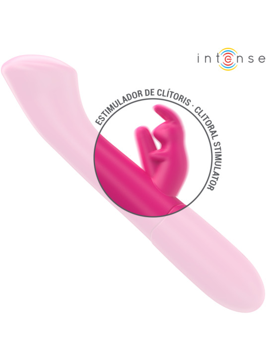 VIBRADOR RABBIT JULIETA 10 MODOS ROSA ESTIMULACIÓN CLITORIS Y PUNTO G DE LA MARCA INTENSE FUN