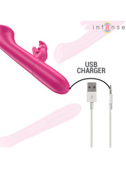 VIBRADOR RABBIT JULIETA 10 MODOS ROSA ESTIMULACIÓN CLITORIS Y PUNTO G DE LA MARCA INTENSE FUN