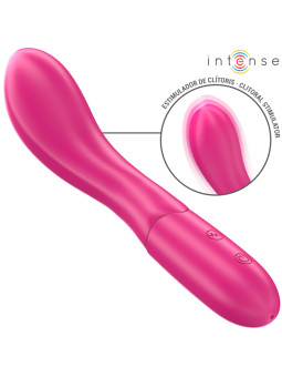 VIBRADOR FLEXIBLE LISETTE 19 CM 10 MODOS SILICONA PREMIUM DE LA MARCA INTENSE FUN