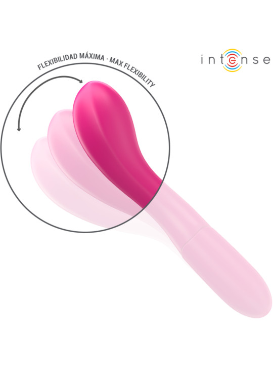 VIBRADOR FLEXIBLE LISETTE 19 CM 10 MODOS SILICONA PREMIUM DE LA MARCA INTENSE FUN