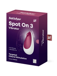 SATISFYER SPOT ON 3 ESTIMULADOR CLITORIS SILICONA ROJO DE LA MARCA SATISFYER VIBRATOR