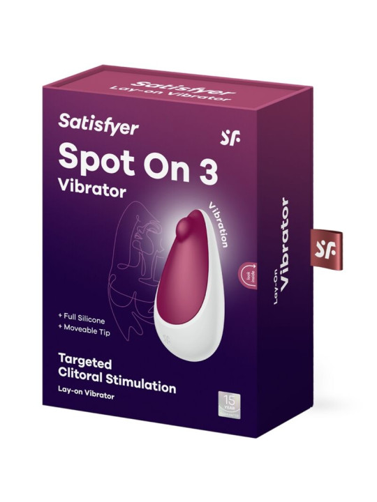 SATISFYER SPOT ON 3 ESTIMULADOR CLITORIS SILICONA ROJO DE LA MARCA SATISFYER VIBRATOR