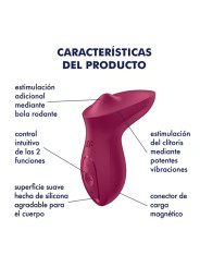SATISFYER EXCITERRR VIBRADOR CLITORIS BERRY LAY-ON DE LA MARCA SATISFYER VIBRATOR