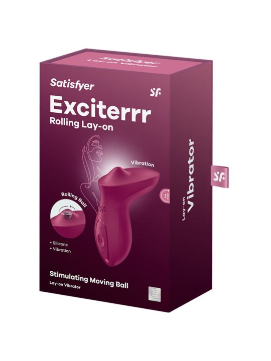SATISFYER EXCITERRR VIBRADOR CLITORIS BERRY LAY-ON DE LA MARCA SATISFYER VIBRATOR
