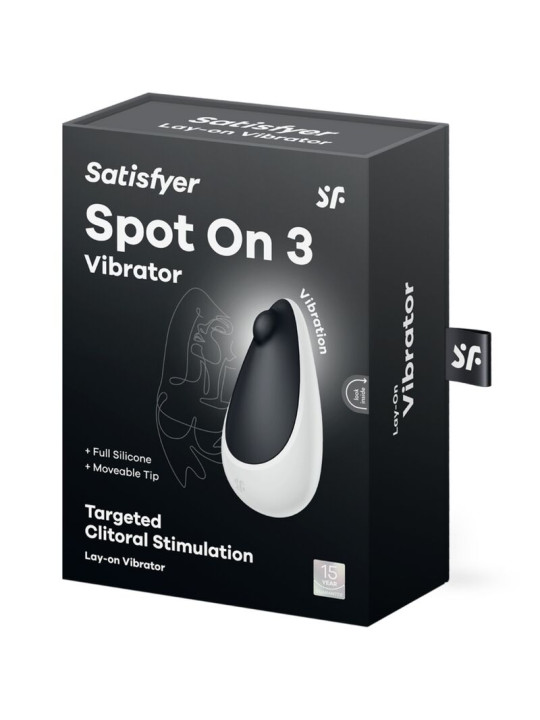 SATISFYER SPOT ON 3 ESTIMULADOR CLITORIS SILICONA NEGRO DE LA MARCA SATISFYER VIBRATOR