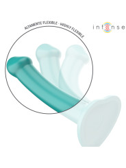 VIBRADOR KATIE CON VENTOSA 10 MODOS AZUL OSCURO REMOTO DE LA MARCA INTENSE FUN