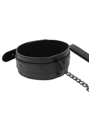 COLLAR DE CUERO VEGANO INTENSE FETISH AJUSTABLE DE LA MARCA INTENSE FETISH