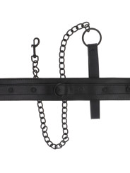 COLLAR DE CUERO VEGANO INTENSE FETISH AJUSTABLE DE LA MARCA INTENSE FETISH