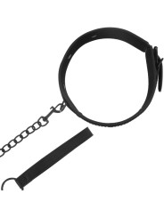 COLLAR DE CUERO VEGANO INTENSE FETISH AJUSTABLE DE LA MARCA INTENSE FETISH