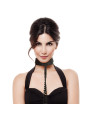 COLLAR DE CUERO VEGANO INTENSE FETISH AJUSTABLE DE LA MARCA INTENSE FETISH
