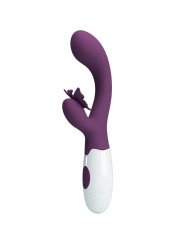VIBRADOR RABBIT BUTTERFLY KISS ESTIMULADOR PUNTO G MORADO DE LA MARCA PRETTY LOVE FLIRTATION