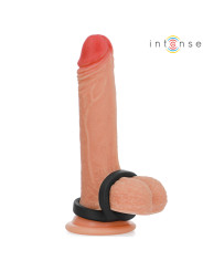 ANILLO DOBLE PARA PENE BOBBY SILICONA NEGRO INTENSE DE LA MARCA INTENSE COUPLES TOYS