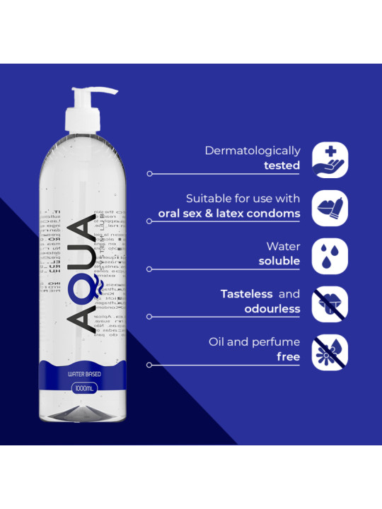 LUBRICANTE BASE AGUA AQUA QUALITY 1000 ML DE LA MARCA AQUA QUALITY