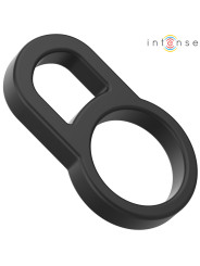 ANILLO DOBLE PARA PENE BOBBY SILICONA NEGRO INTENSE DE LA MARCA INTENSE COUPLES TOYS