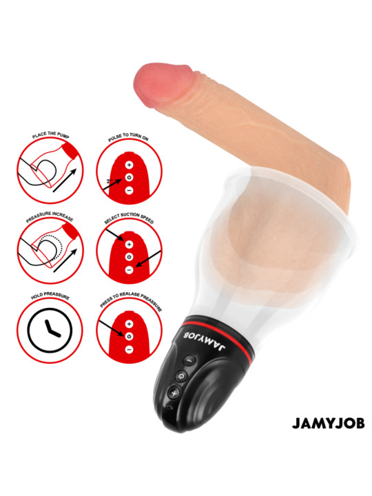 BOMBA DE SUCCIÓN TESTICULAR XPAND LITE 3 NIVELES JAMYJOB DE LA MARCA JAMYJOB