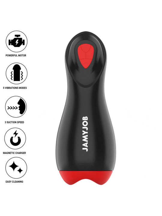 MASTURBADOR AUTOMÁTICO JAMYJOB CORE-X 5 MODOS SUCCIÓN Y VIBRACIÓN DE LA MARCA JAMYJOB