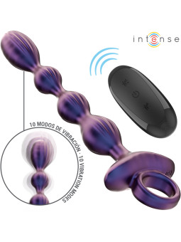 PLUG ANAL VIBRADOR JACKIE 10 MODOS CONTROL REMOTO DE LA MARCA INTENSE ANAL TOYS