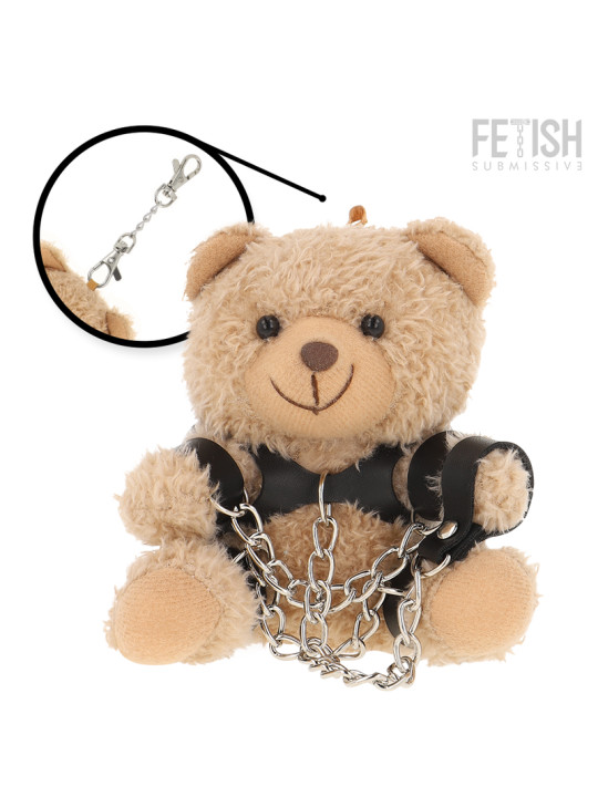 OSITO PELUCHE BDSM YOGI CON ESPOSAS Y ARNÉS DE LA MARCA FETISH SUBMISSIVE REBEL TOYS