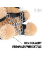 OSITO PELUCHE BDSM FOZZIE CON MORDAZA Y ARNÉS DE CUERO DE LA MARCA FETISH SUBMISSIVE REBEL TOYS