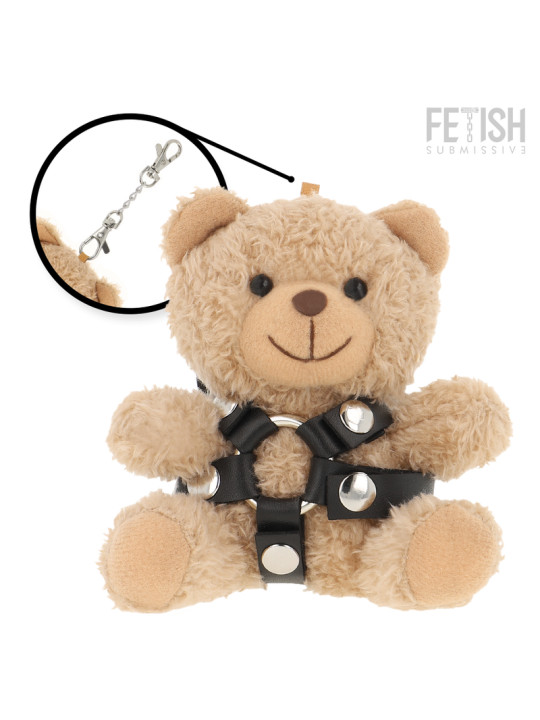 OSITO PELUCHE BDSM BONGO CON ARNÉS Y MORDACAS DE LA MARCA FETISH SUBMISSIVE REBEL TOYS