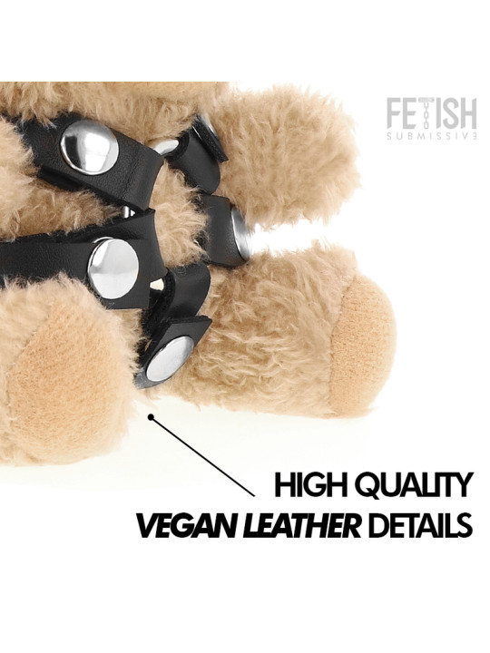 OSITO PELUCHE BDSM BONGO CON ARNÉS Y MORDACAS DE LA MARCA FETISH SUBMISSIVE REBEL TOYS