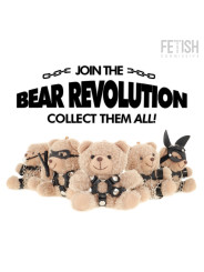 OSITO PELUCHE BDSM BONGO CON ARNÉS Y MORDACAS DE LA MARCA FETISH SUBMISSIVE REBEL TOYS