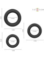 ANILLOS PARA PENE HUGH 3 UNIDADES SILICONA NEGRO INTENSE DE LA MARCA INTENSE COUPLES TOYS