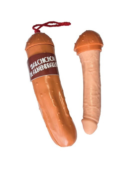 DILDO SALCHICHÓN EXTRA - JUGUETE ERÓTICO SEGURO Y DIVERTIDO DE LA MARCA DIABLO PICANTE