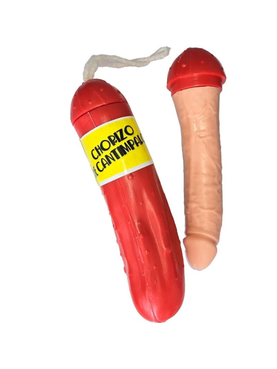 DILDO CHORIZO PICANTE - JUGUETE ERÓTICO DIVERTIDO DE LA MARCA DIABLO PICANTE