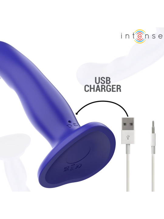 VIBRADOR CON VENTOSA Y CONTROL REMOTO INTENSE SHORTY AZUL DE LA MARCA INTENSE FUN