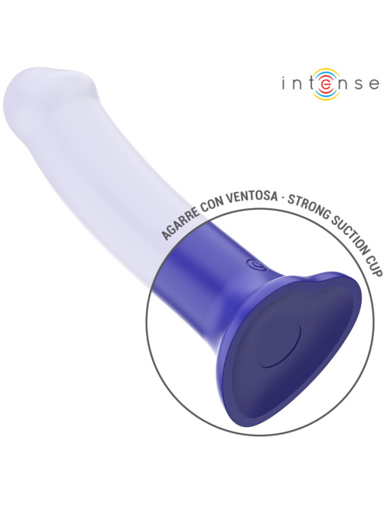 VIBRADOR VICTORIA CON VENTOSA 10 MODOS REMOTO AZUL OSCURO DE LA MARCA INTENSE FUN