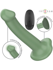 VIBRADOR BECCA CON VENTOSA 10 MODOS VERDE CONTROL REMOTO DE LA MARCA INTENSE FUN