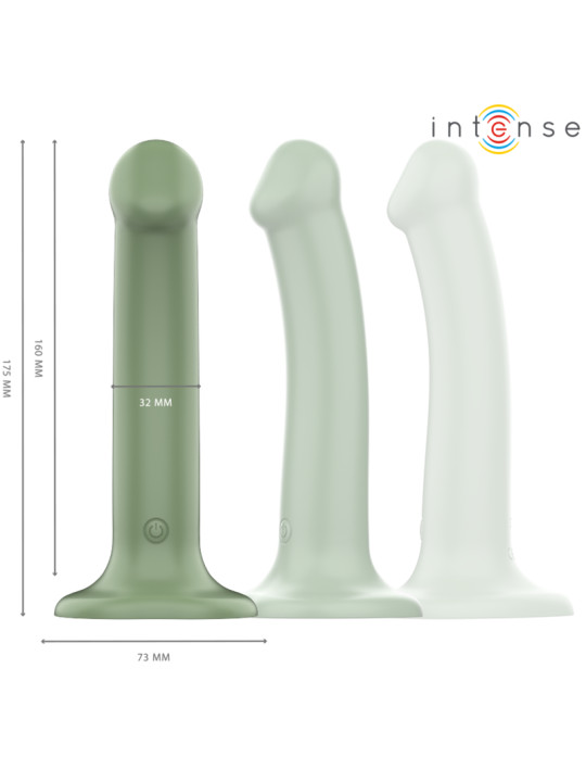 VIBRADOR BECCA CON VENTOSA 10 MODOS VERDE CONTROL REMOTO DE LA MARCA INTENSE FUN