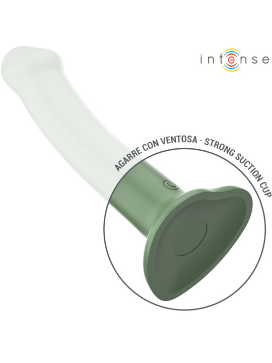 VIBRADOR BECCA CON VENTOSA 10 MODOS VERDE CONTROL REMOTO DE LA MARCA INTENSE FUN