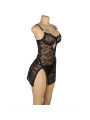 BABYDOLL DE ENCAJE NEGRO SUBBLIME TIRANTES AJUSTABLES S/M DE LA MARCA SUBBLIME BABYDOLLS