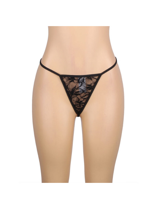 BABYDOLL DE ENCAJE NEGRO SUBBLIME TIRANTES AJUSTABLES S/M DE LA MARCA SUBBLIME BABYDOLLS