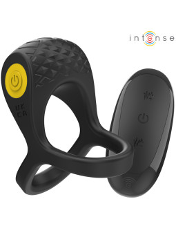 ANILLO VIBRADOR ALEX 10 MODOS NEGRO CON CONTROL REMOTO DE LA MARCA INTENSE COUPLES TOYS