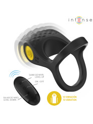 ANILLO VIBRADOR ALEX 10 MODOS NEGRO CON CONTROL REMOTO DE LA MARCA INTENSE COUPLES TOYS